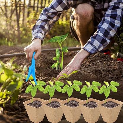 120 Packs Starter Plant pots, 3.2 inch Seedling Plant Pot Kit for Garden Nursery Seed Starter, Plant Garden Germination Pot with 20 Plant Labels and 2 Transplant Tools