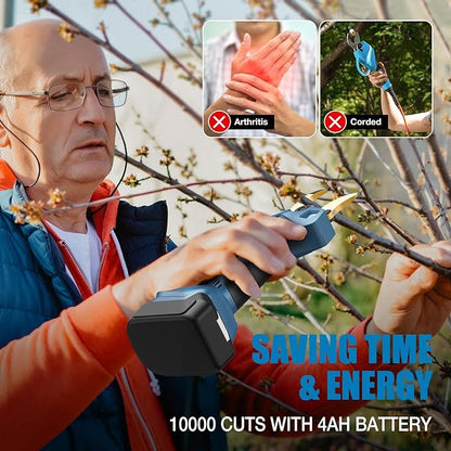 Electric Pruning Shears for Makita LXT 18V Li-ion Battery, Cordless Pruner with LCD Display&SK5 Titanium Blades, 2.4" Cutting Dia. Brushless Shears for Gardening Tree Trimming (Battery NOT included)