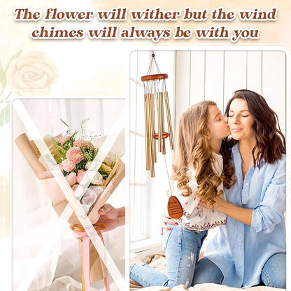 Gifts for Mom Birthday, Mom Birthday Gifts from Daughter Son Kids, Mother Gift Wind Chimes, Unique Mother Gift Ideas for Mother's Day, Christmas, Thanksgiving