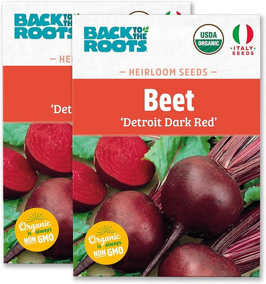 Back to The Roots 100% Organic Heirloom Seeds - Beets Value Pack 1g