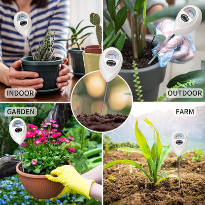 ONEDONE Moisture Meter, Soil Moisture Meter with Cleaning Cloth for House Plants, Gardening, Farming, Indoor and Outdoor Plants