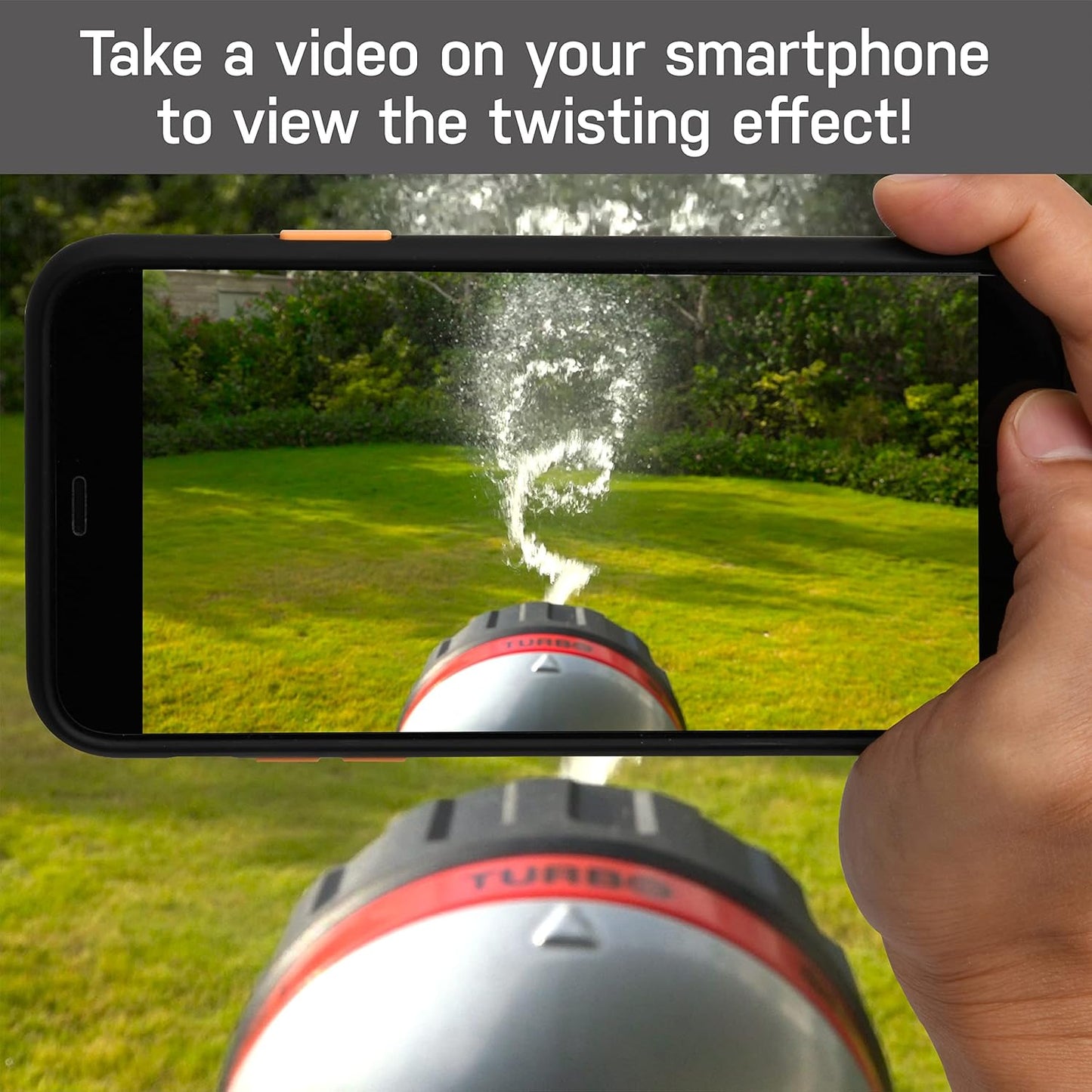 Eden PRO 94830 Metal Rear Trigger 6-Pattern Turbo Nozzle, Heavy Duty Hose Sprayer for Garden, Plants, Lawns, Quick Connect Set Included