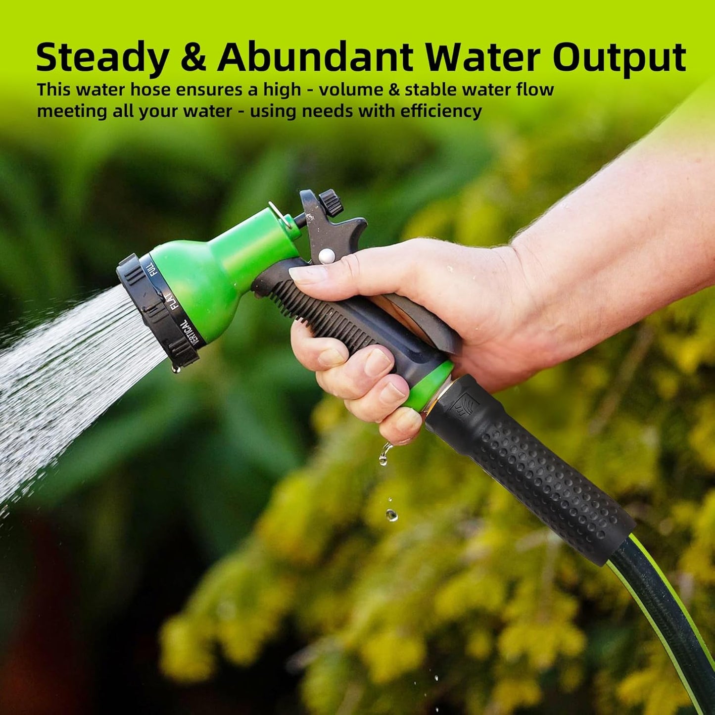 Worth Leader Short Garden Hose 5/8 in. x 4 ft. -No Kink, Flexible, Leakproof, Both Female Fittings -Heavy Duty Durable PVC Lightweight Water Pipe with Brass Aluminum Ends for Household & Yard Use