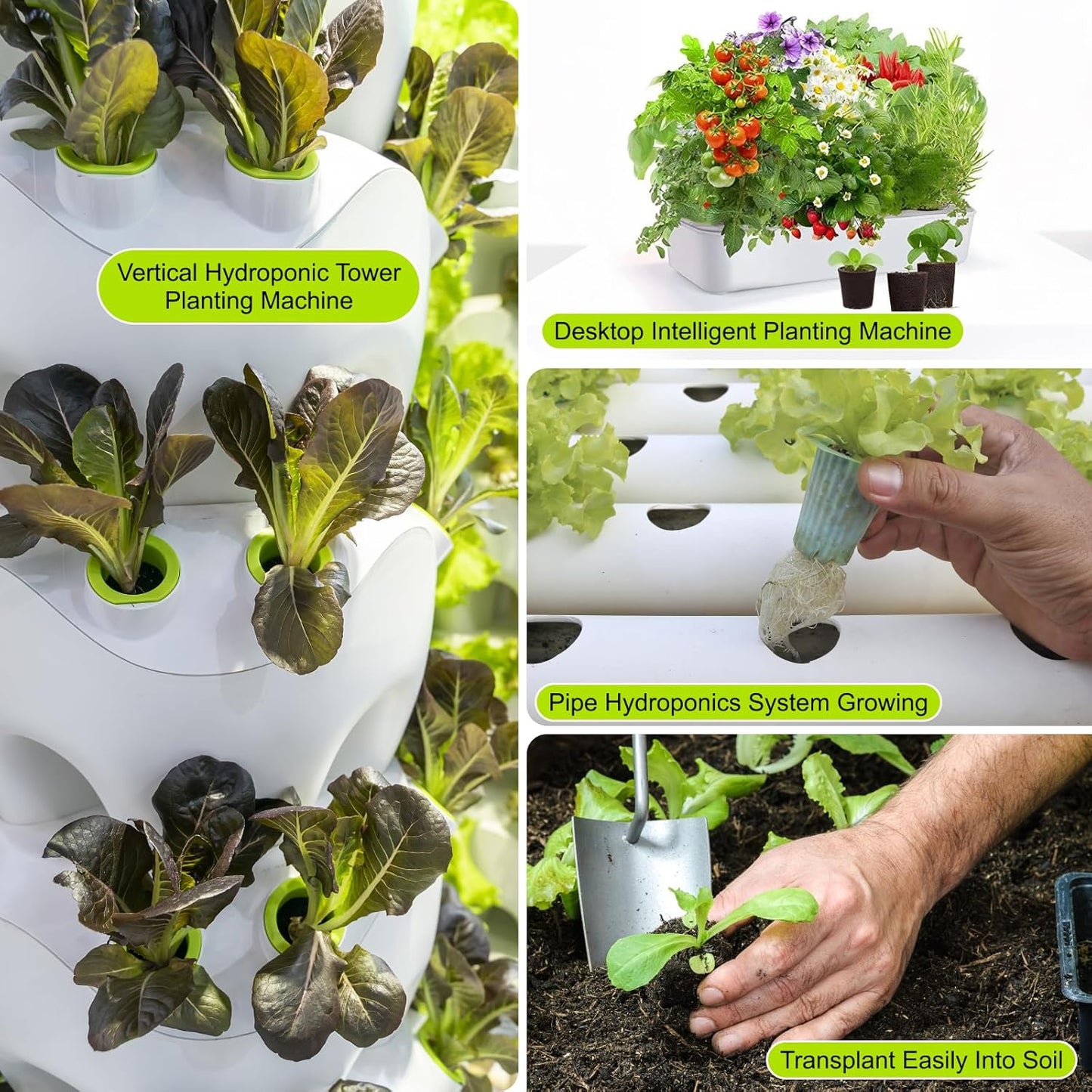 Round Hydroponic Growth Sponge - 50 Pack, Suitable for Indoor Outdoor Hydroponic Gardens, Seed Germination, Vegetable Cultivation, Seedlings & Cuttings