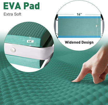 2023 Garden Kneeler and Seat Bench Workseat Folding Gardening Bench with 8" Upgrade Widen EVA Foam Kneeling Pad and Detachable Tool Pouch 2 in 1 Portable Gardening Stools for Back Yard Outdoor Fishing