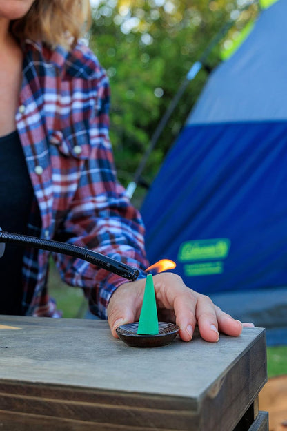 Mosquito Guard 45pcs Mosquito Repellent Incense Cone with 2 Ceramic Dishes - Mosquito Repellent for Patio – No Deet Plant Based Mosquito Repellent Outdoor