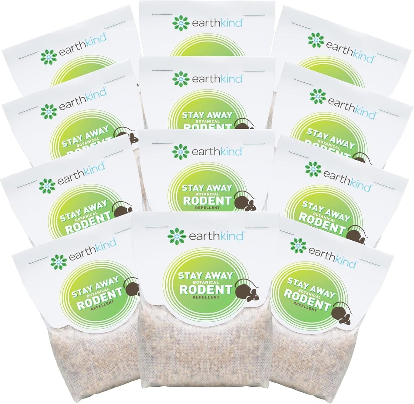 Stay Away Rodent Repellent - Pest Control for Indoor Use - Safe for Kids & Pets When Used As Directed - with Plant Fibers, Balsam Fir & Fragrance Oil - 12-Pack