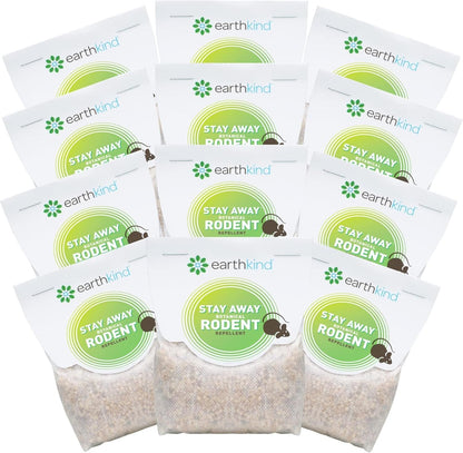 Stay Away Rodent Repellent - Pest Control for Indoor Use - Safe for Kids & Pets When Used As Directed - with Plant Fibers, Balsam Fir & Fragrance Oil - 12-Pack