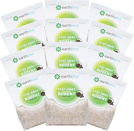 Stay Away Rodent Repellent - Pest Control for Indoor Use - Safe for Kids & Pets When Used As Directed - with Plant Fibers, Balsam Fir & Fragrance Oil - 12-Pack