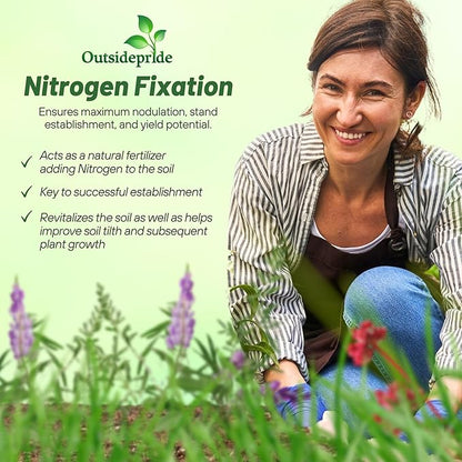 Outsidepride Gardenway Cover Crop Seeds - 10 lbs Nutrient-Rich Seed Mix for Soil Health Improvement & Home Gardens - Mixture of Triticale, Peas, Oats, Vetch, Annual Ryegrass, Crimson Clover