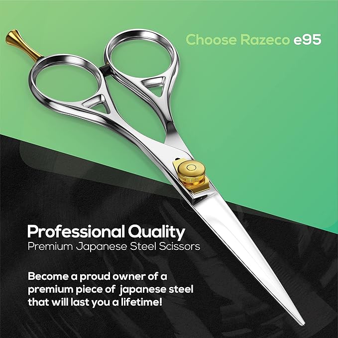 Suvorna 6" Hair Scissors Professional - Hair Shears for Women & Men - Extremely Sharp Hair Cutting Scissors to Cut Hair - Right Hand Barber Shears for Hair Cutting for Hairdressers and Professionals