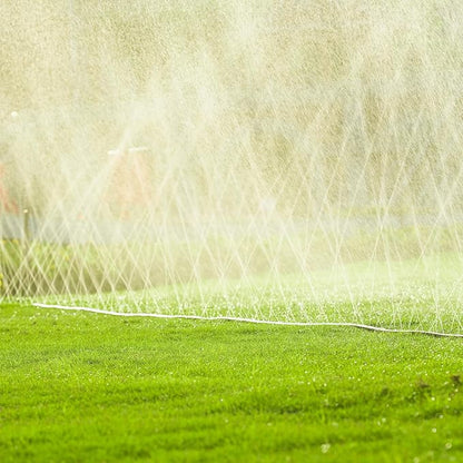 LINEX Sprinkler Soaker Hose 20 ft for Garden, Watering Hose with Holes, High-Efficiency Sprinklers System for Lawn and Garden with Staples