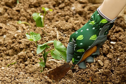 SKYDEER Women's Gardening Gloves - Genuine Deerskin Suede, Ultra-Soft Padded, Comfort Fit for Outdoor Work (SD6615/M)