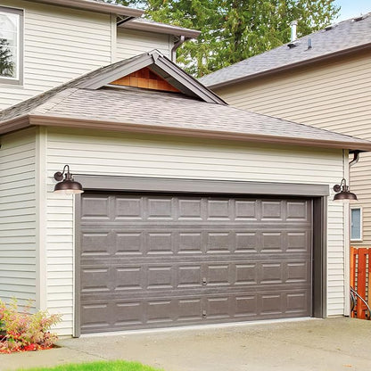 Solar Barn Light for Outside, Gooseneck Outdoor Wall Lights Solar Powered, Farmhouse Exterior Wall Sconce, Industrial Outside Lighting Fixture, Rustic Lantern for Garage, Barn, Shed,RZSR007-2 OW