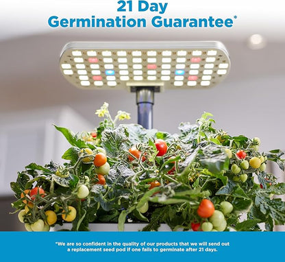 AeroGarden Harvest Lite, Indoor Garden Hydroponic System with LED Grow Light, Holds up to 6 AeroGarden Pods, Cream