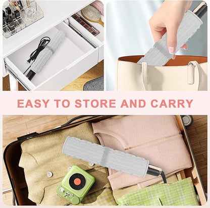 AMIJEAL Oversize Silicone Heat Resistant Mat for Hair Tools, Curling Iron Mat, Hot Tools Holder, Portable Flat Iron Hair Straightener Pad Cover for Travel Vanity Salon(14.2" x 11.0")