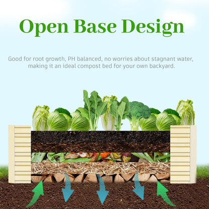 8x4x2 ft Outdoor Raised Garden Bed, Large Metal Planter Raised Beds, Planters for Outdoor Plants for Vegetables, Flowers, Herbs, Fruits, and Succulents.(4 Pcs,Yellow)