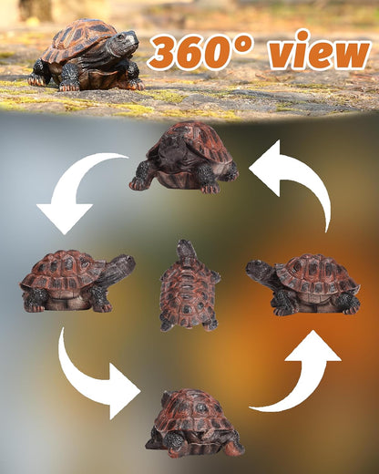 Turtle Statue, Resin Garden Sculpture Indoor/Outdoor Yard Lawn Ornament,Home Decor (Medium)