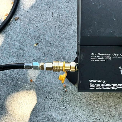 3/4 Natural Gas Quick Connect Fitting-3PCS Solid Brass Quick Release Fittings for BBQ Grill, RV, Propane (3PCS 3/4 Gas Quick Connect)