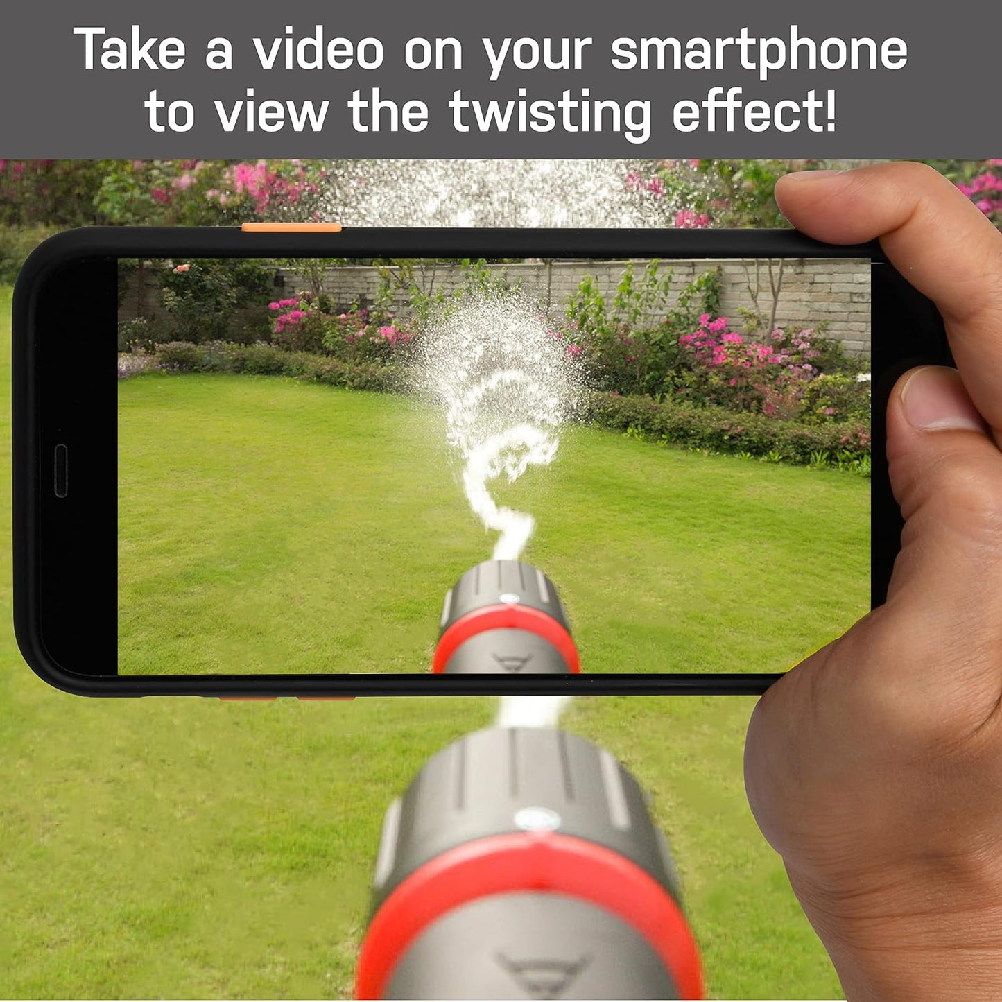 Eden 96845 Pro Metal Thumb-Control Straight 4-Pattern Turbo Nozzle W/Quick Connector Starter Set, High Pressure Garden Sprayer for Hose