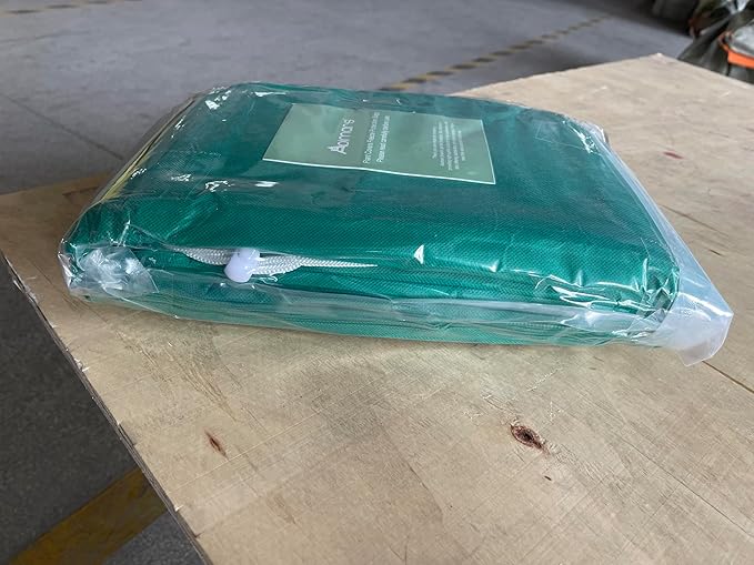 Abimars Thicker Plant Covers Freeze Protection Jacket 2.36 oz/yd², 5.2'x6.5' Reusable Winter Plant Covers with Drawstring & Zipper, 2 Pack Light, Porous Fabric for Plant Breathing