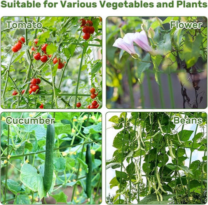 DOEWORKS Cucumber Trellis, 48" High Foldable A Frame Garden Trellis, 2 Pack, Plant Support for Climbing Cucumber, Beans, Tomatoes, Flowers, Green