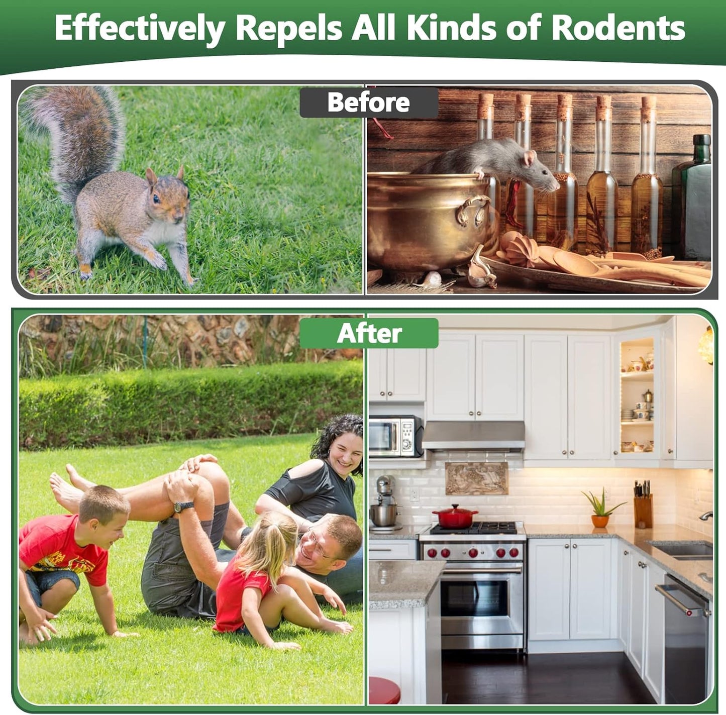 Mouse and Mice Repellent Indoor Outdoor, 10 Packs Moth Balls, Peppermint Balls for Rodent, Long-Lasting Squirrel Repellent, Safe for Human & Pets, Suitable for Home Storage Garage Car RV
