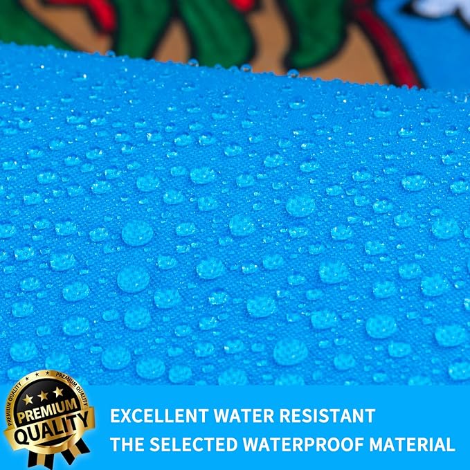 XIFAN Premium Oklahoma State Flag 3x5 ft Outdoor, Double Sided Embroidered Image, Heavy Duty 210D Nylon OK Flags, the Strongest Longest Lasting for Outside with Sewn Stripes/Brass Grommets