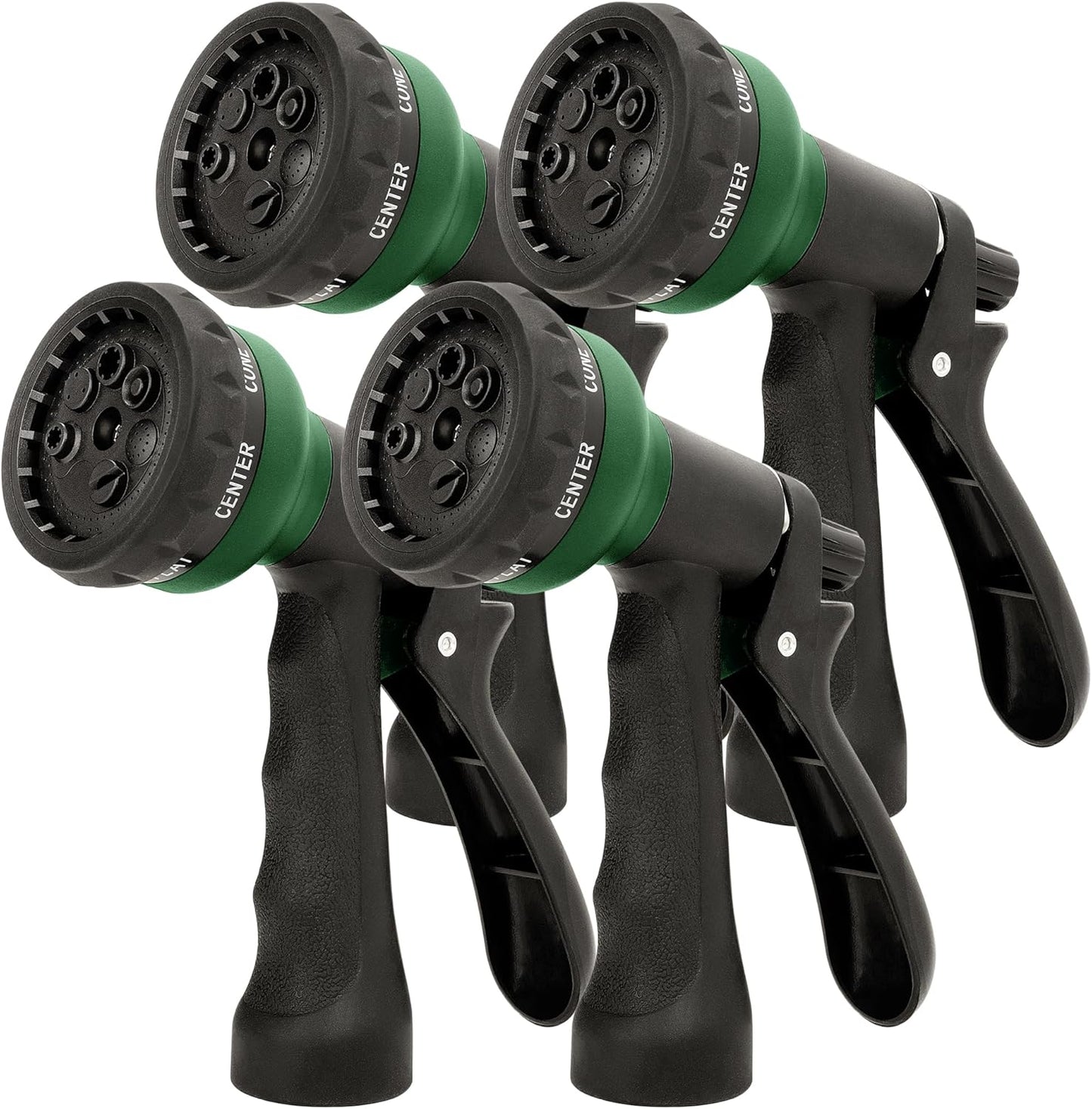 NEXCOVER Hose Nozzle 4PK, Garden Hose Nozzle with 7 Adjustable Watering Patterns, ABS Hose Nozzle Sprayer, Non-Slip Water Spray Nozzle for Watering Plants & Lawns, Cleaning, Washing Pets & Cars