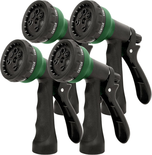 NEXCOVER Hose Nozzle 4PK, Garden Hose Nozzle with 7 Adjustable Watering Patterns, ABS Hose Nozzle Sprayer, Non-Slip Water Spray Nozzle for Watering Plants & Lawns, Cleaning, Washing Pets & Cars