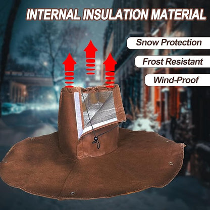 2 Pack Winter Protection for Palm Trees Root - Palm Root Protection Bag, Thermal Plant Cover Protector with Drawstring for Plants and Trees up to 13inch Diameter, Double Insulation, Reusable