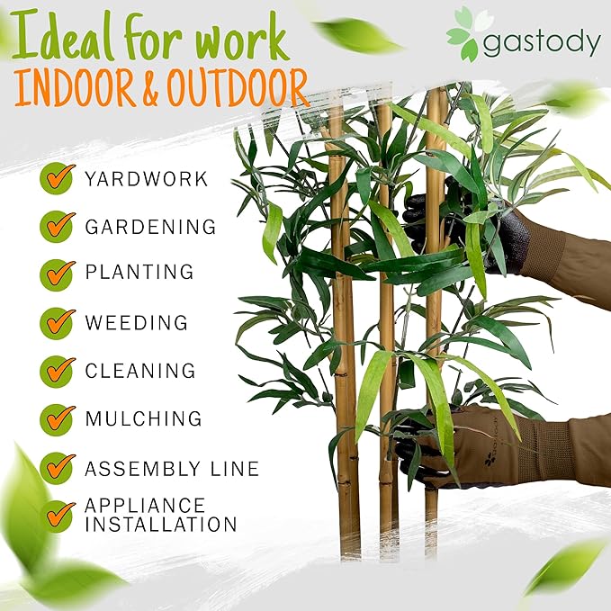 Gastody™ Long Sleeve Gardening Gloves Women and Men - Long Cuff Garden Gloves, Multipurpose Heavy Duty Outdoor and Indoor