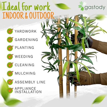 Gastody™ Long Sleeve Gardening Gloves Women and Men - Long Cuff Garden Gloves, Multipurpose Heavy Duty Outdoor and Indoor