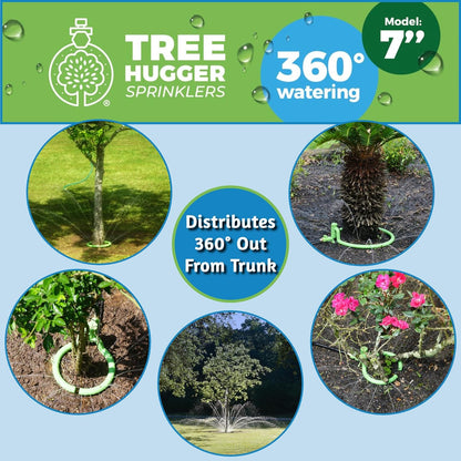 Tree Sprinkler with 360° Outward Direction, Water Sprinkler for Trees That Reaches The Nutrition Zone for Tree Root Watering (7")