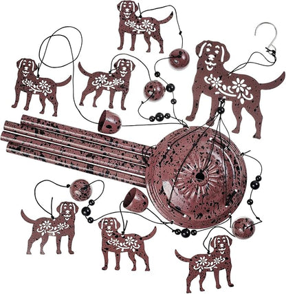 Outdoor Dog Wind Chimes Decoration, Memorial Wind Bells, Mobile Chimes, Blessing Wind Chime, Romantic Wind Catcher, Puppy Decor, 7 Dogs Wind Chimes Gifts for Mom, Home, Balcony, Tree, Festival, Garden