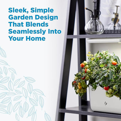 AeroGarden Harvest Lite, Indoor Garden Hydroponic System with LED Grow Light, Holds up to 6 AeroGarden Pods, Cream