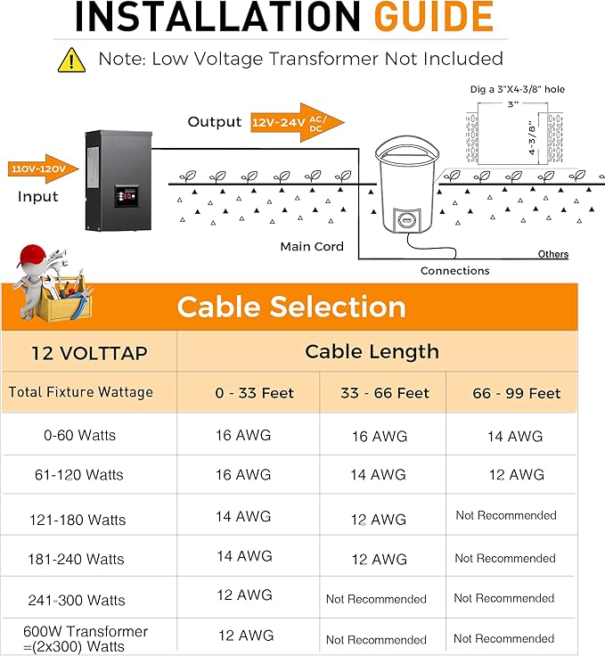CLOUDY BAY [6 Pack] 5W Well Lights Low Voltage Landscape Lighting,12V-24V Waterproof Outdoor Side-lit Light,27-50K 5CCT In Ground Lights for Fence Pathway Deck, IP67 Rating, ORB,Transformer Excluded