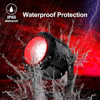 Ocean Wave Projector Light, 150W RGBW Color Changing Water Wave Light, LED Water Ripple Effect or Flame Fire Effect, Use for Ceiling, Wall, Garden, Party, Holiday