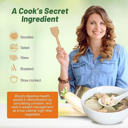 Outsidepride Annual Daikon Radish Seeds - 1 lb. Chinese, Japanese, & Oriental Radish Seeds for Soil Health, Erosion Control, & Soil Aeration - Ideal for Gardens, Cover Crops, Pastures, & Food Plots