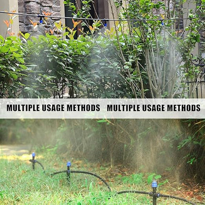 Drip Irrigation Emitters,with Adjustable 360 Degree Water Flow Drippers Atomization Sprayer for 1/4 inch Tubing,Garden Drippers Sprinker for House Garden Watering System (36pcs-Atomization Sprinker)