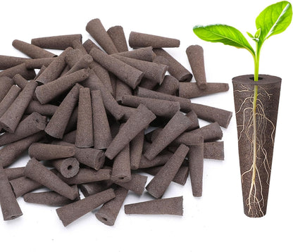 100 pcs Grow Sponges for Hydroponics Compatible with AeroGarden, Hydroponics Growing System Pods, General Hydroponics Rapid Rooter, Starter Plug for Seeds or Cuttings