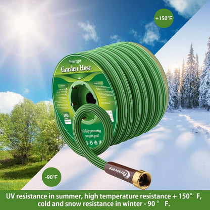 persevere Garden Hose Lightweight Water Hose Kink Free Watering Hose Soft Farm Hose for Watering Lawn, Yard, Garden, Car Washing and Home Cleaning 25, 50, 75 and 100 ft (75FT)