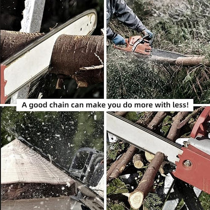 4 Pack 10 Inch Chainsaw Chain .043" Gauge 3/8" LP Pitch 40 Drive Links, Replacement Chain 10" Fits for Ryobi P546, Worx WG322, Echo, Milwaukee M18 FUEL Pole Saw, Echo and More R40