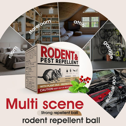 Mouse Repellent Balls 36 Pcs, Natural Peppermint Oil Rodent Deterrent for Mice, Rats & Squirrels – Safe Indoor & Outdoor Pest Control for Home, Garage, Garden, and Car