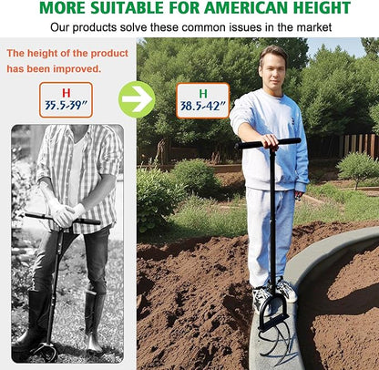 Hand Tiller Garden Claw Twist Tiller Cultivator Tiller Soil Loosener Lawn Aerator, Rototiller, for Garden Bed and Plant Box Cultivator Garden Tools