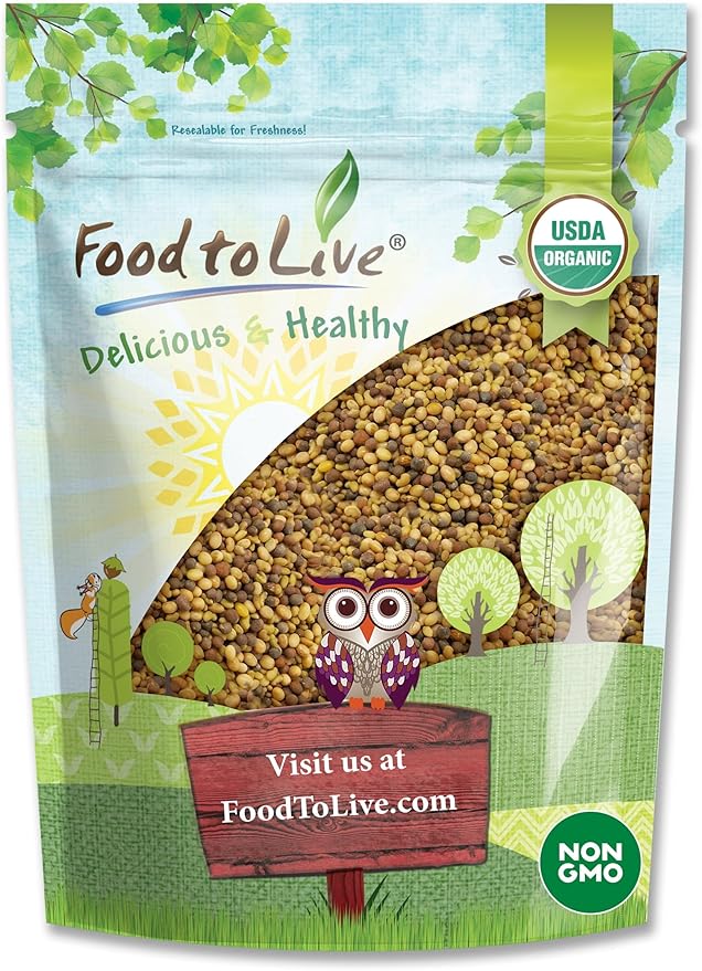 Food to Live Organic Antioxidant Mix of Sprouting Seeds, 3 Pounds - Non-GMO Broccoli, Alfalfa, and Clover Seeds, High Germination Rate, Kosher, Vegan, Bulk, Rich in Sulforaphane