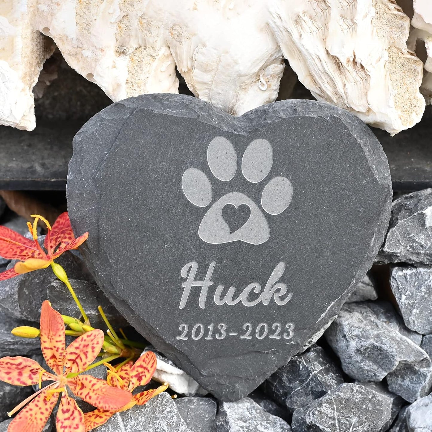 Gift for Loss of Dog, Personalized Memorial Stones, Lost Pet Sympathy Gift Cat, Pet Loss Gifts Dog, Dog Memorial Gifts, in Memory of Dog Personalized, Cat Bereavement Gifts - 6*6 Inches Stone