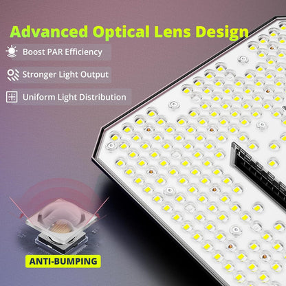 UAP1200 LED Grow Light for Indoor Plants, 120W Plant Lights with Commercial Full Spectrum, Dimmable & High Efficiency & Deeper Penetration Lamps for Seedlings Veg Bloom in 2x2/3x3 Grow Tent