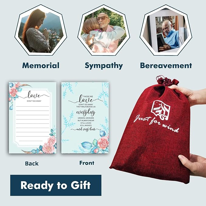 Cardinal Memorial Sympathy Wind Chimes for Loss of Loved One, Bereavement Sympathy Memorial Gifts for Loss of Mother Mom Father Dad Windchimes in Memory of A Loved One, A Limb Has Fallen Family Tree