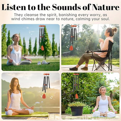 Grandma Gifts, 32" Wind Chimes for Grandma Nana from Grandkids, Grandma Birthday Gift, Meaningful Gift for Mothers Day Thanksgiving Christmas